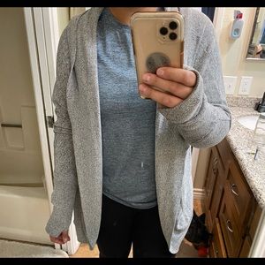 Grey Long Sleeved Cardigan